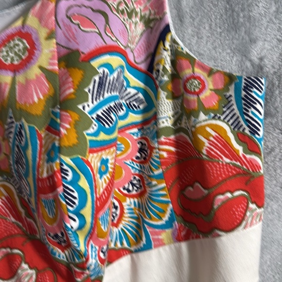 Nine West Floral Sleeveless Dress empire‎ cut Multicolor Design plus size 16W - Picture 3 of 11